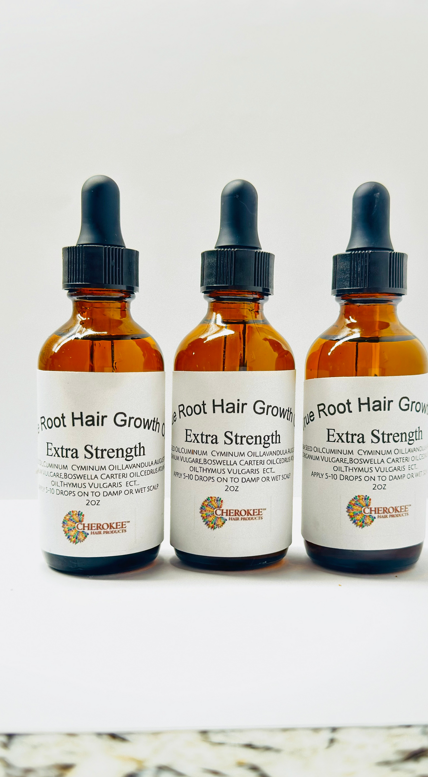 3 Month Supply: 3 True Root Hair Growth Oil
