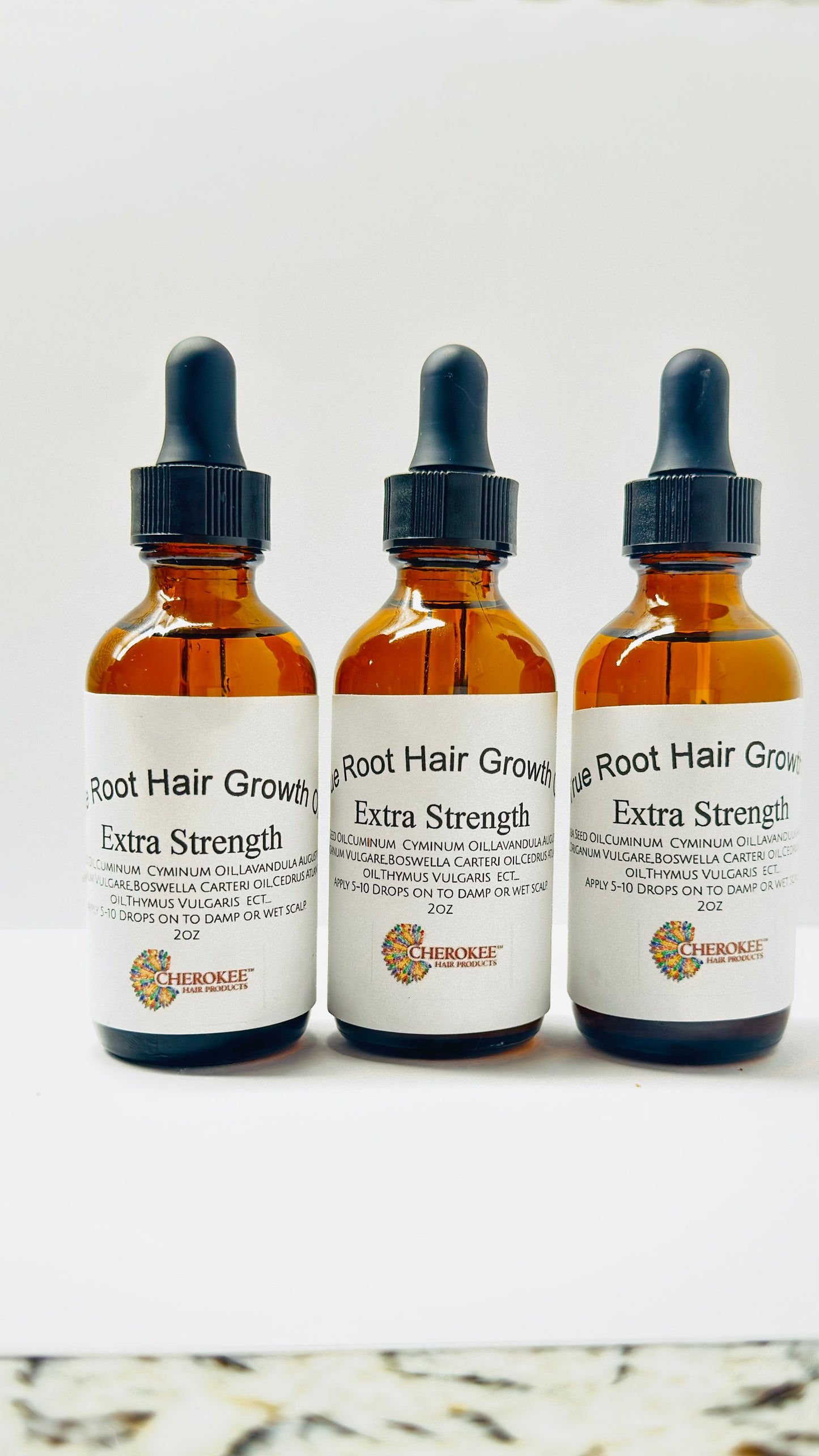 3 Month Supply: 3 True Root Hair Growth Oil